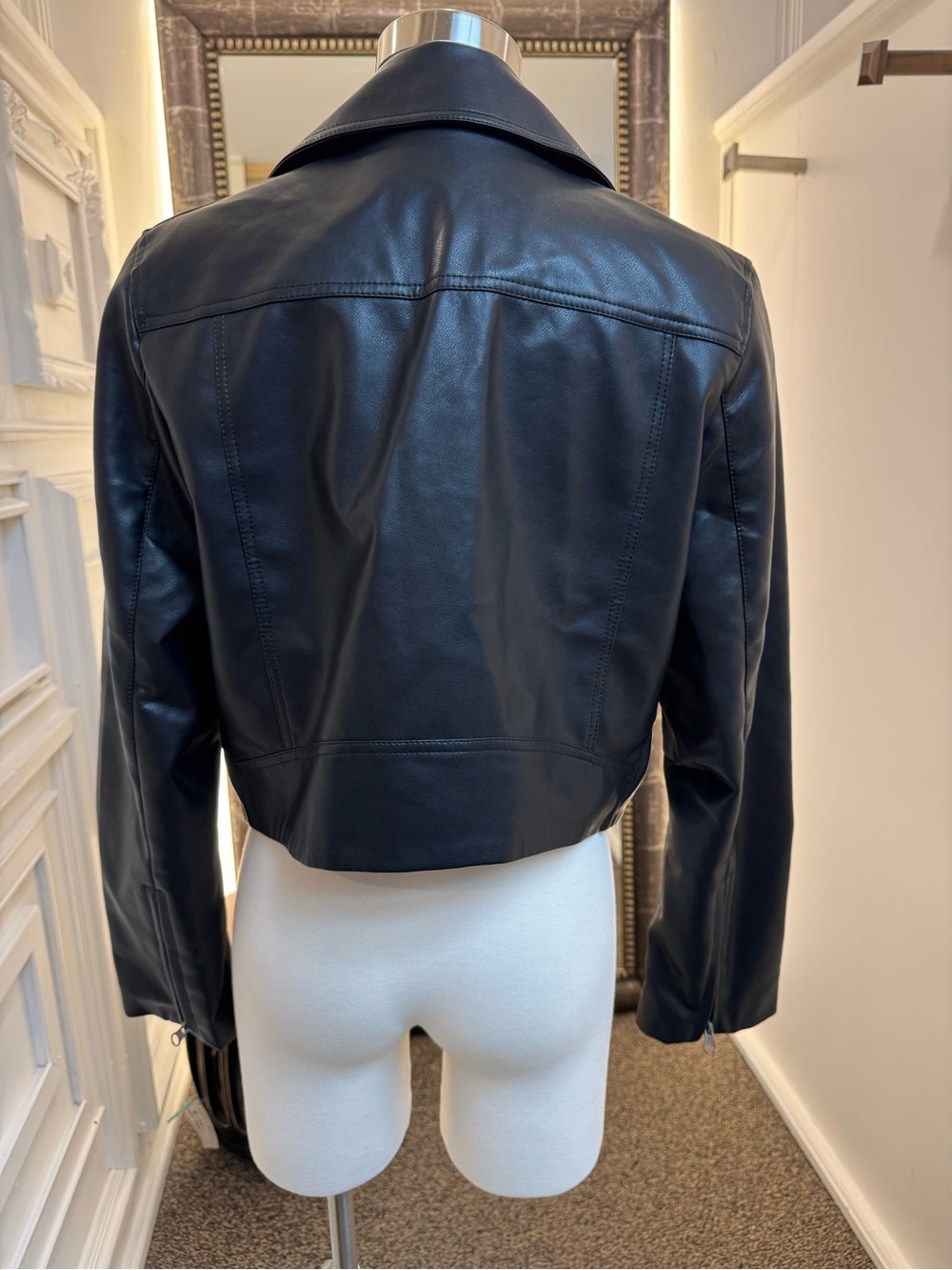 Gentle Fawn Classic Black Leather Moto Jacket - Women - Picture 3 of 3